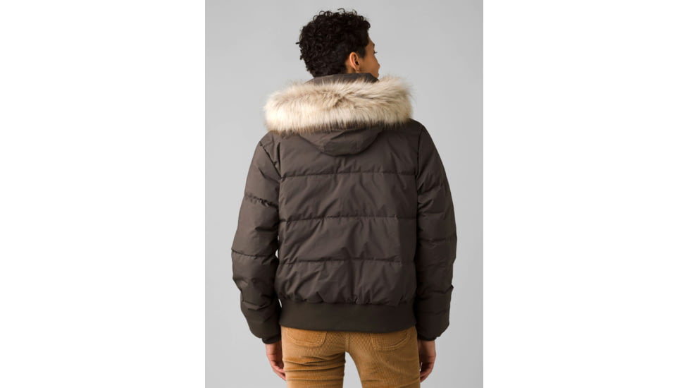 prAna Kromata Bomber Jacket - Women's, Small, Black Olive, 1961411-301-S