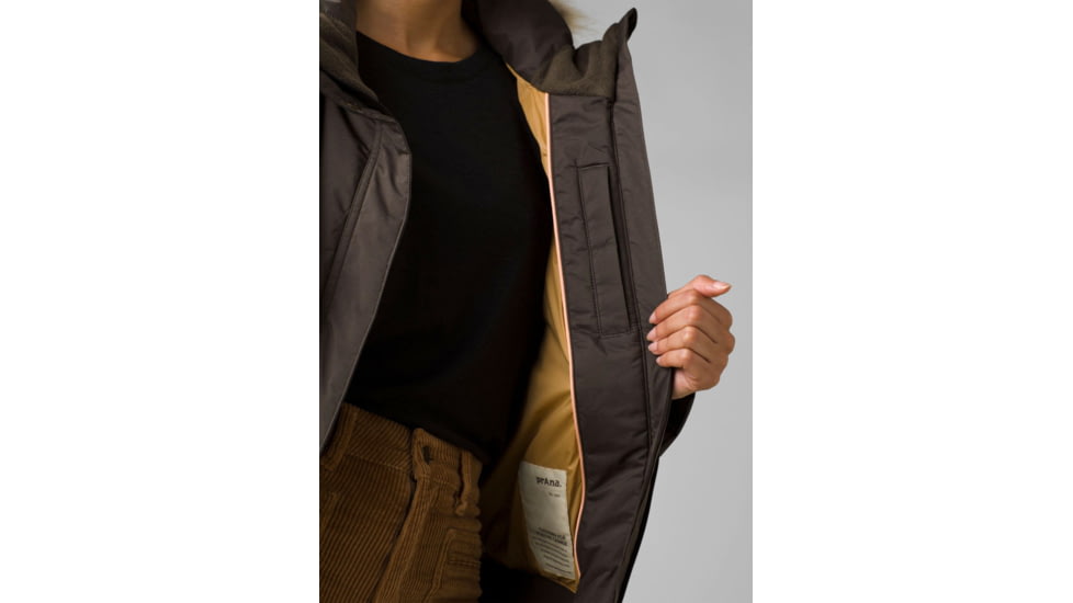 prAna Kromata Bomber Jacket - Women's, Small, Black Olive, 1961411-301-S