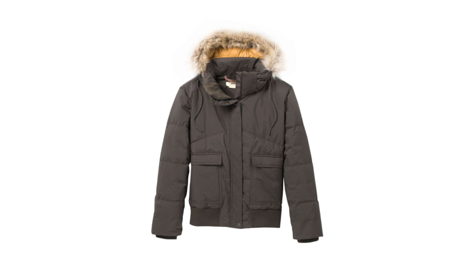 prAna Kromata Bomber Jacket - Women's, Medium, Black Olive, 1961411-301-M