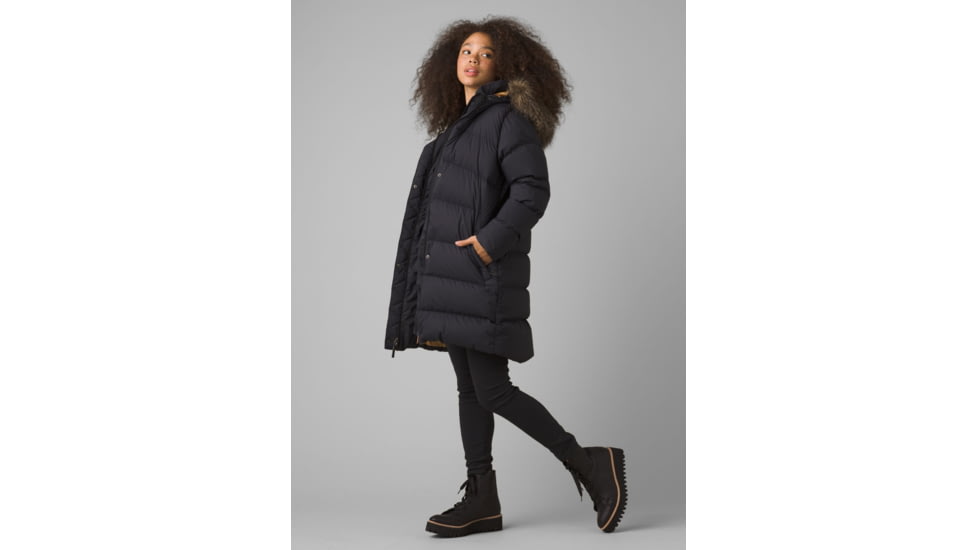 prAna Kromata Long Jacket, Black, Small, 1962281-001-S