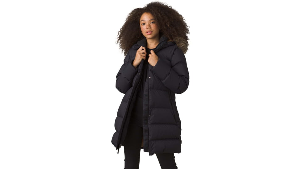 prAna Kromata Long Jacket, Black, Small, 1962281-001-S