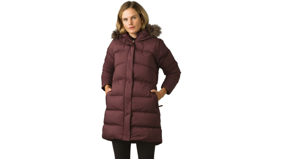 prAna Kromata Long Jacket, Raisin, Small, 1962281-200-S