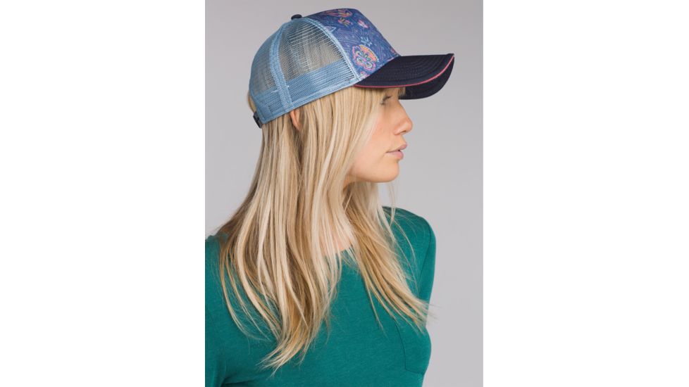 prAna La Viva Trucker Cap, Denim Sierra, One Size, U5VIVA115-DNSI-O/S