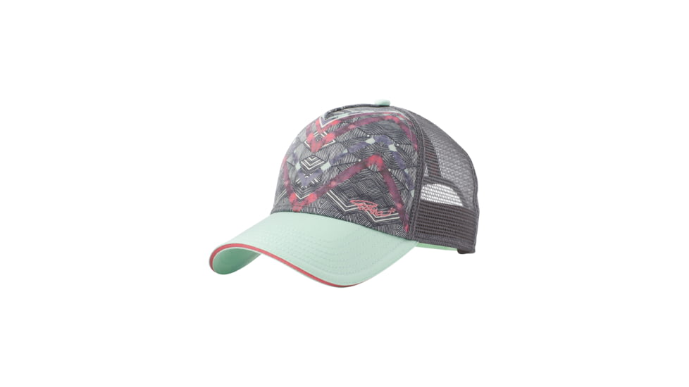 prAna La Viva Trucker Cap, Icy Green Caribou, One Size, U5VIVA115-IGCA-O/S