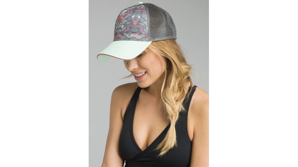 prAna La Viva Trucker Cap, Icy Green Caribou, One Size, U5VIVA115-IGCA-O/S