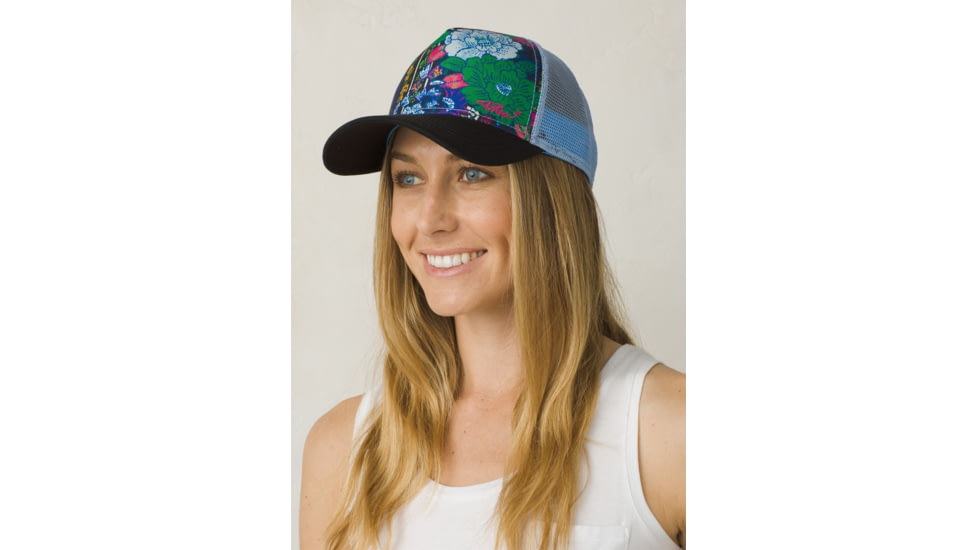Prana La Viva Trucker Hat, Black Oceania, One Size, U5VIVA115-BKOC-O/S