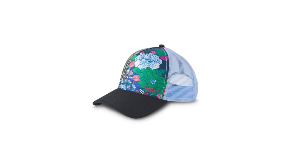 prAna La Viva Trucker Hat, Black Oceania, One Size, U5VIVA115-BKOC-O/S