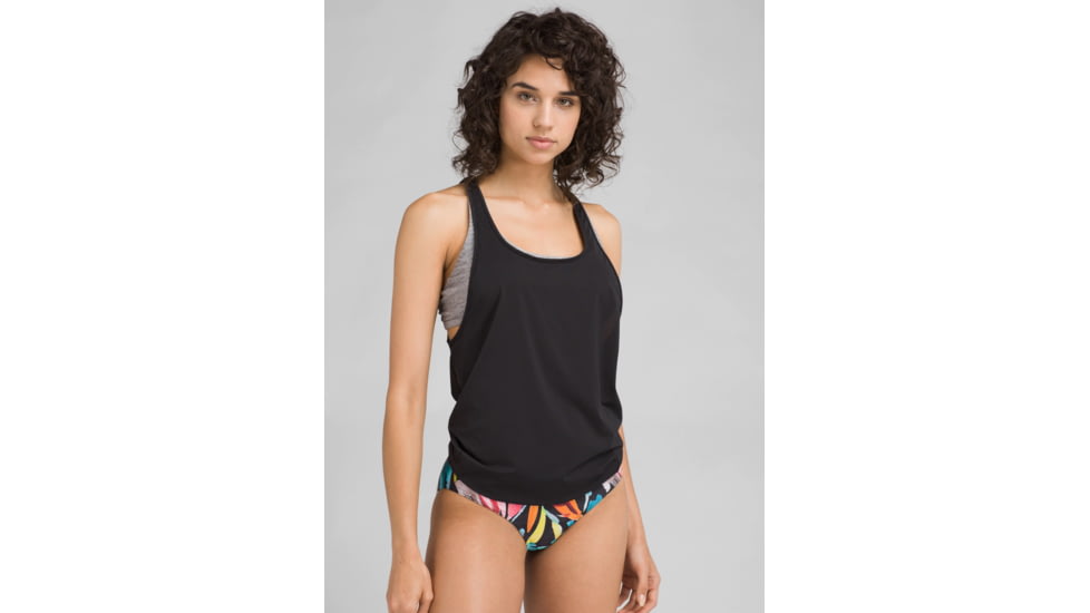 prAna Laria Tankini - Womens, Black, Extra Small, W11191245-BLK-XS