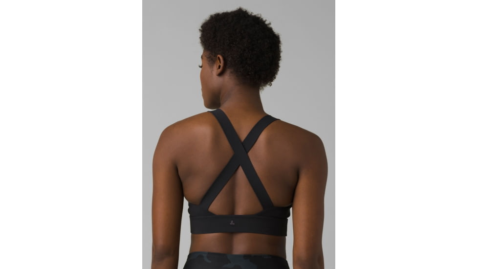 prAna Layna Bra, Black, Medium, 1963331-001-M