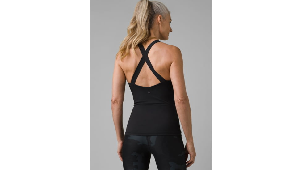 prAna Layna Bra Tank, Black, XSmall, 1963291-002-XS