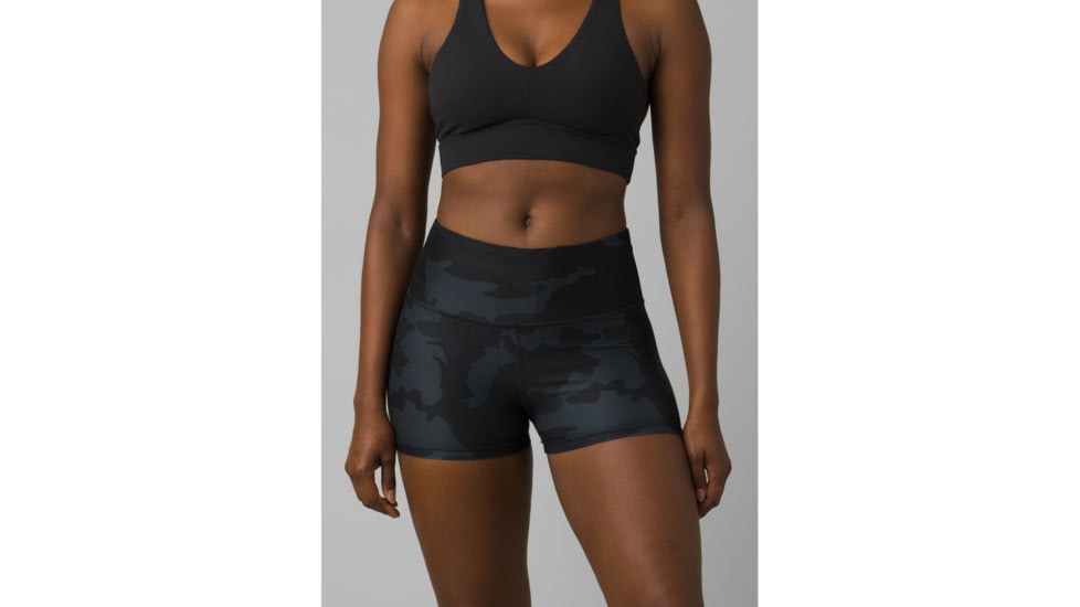 prAna Layna Shorts - Women's, Small, Black Camo, 1966021-002-S