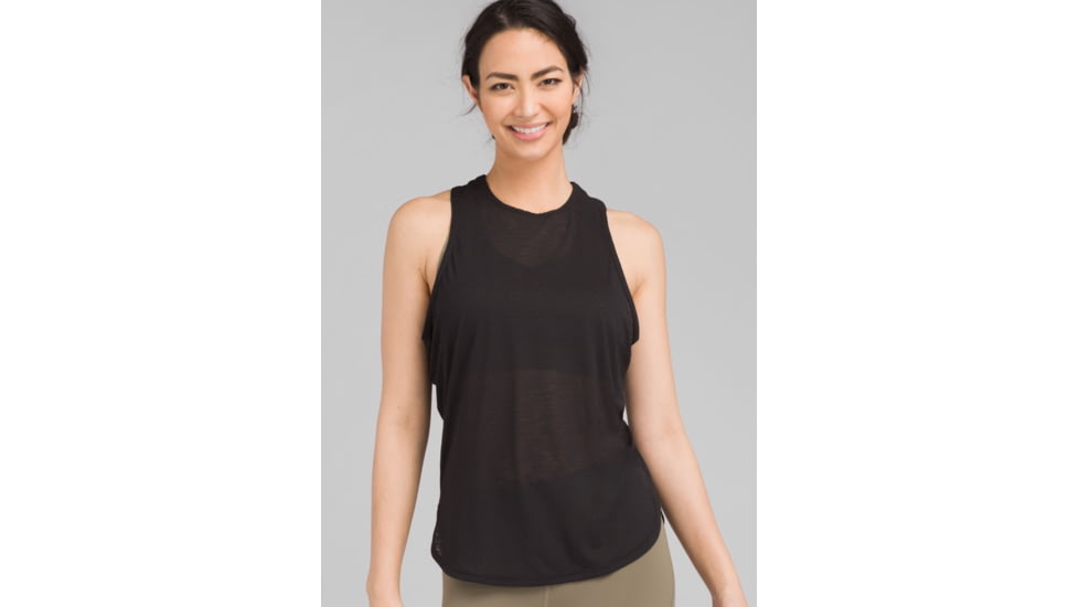 prAna Leesha Tank - Womens, Black, Small, W13190835-BLK-S