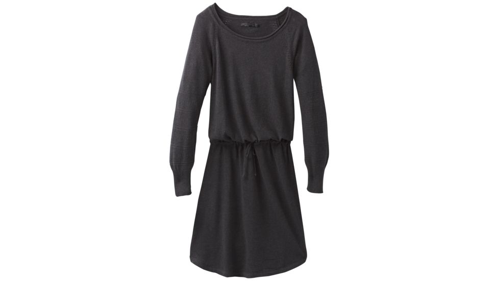 prAna Leigh Dress - Womens, Black Heather, XSmall, W33180545-BKHT-XS