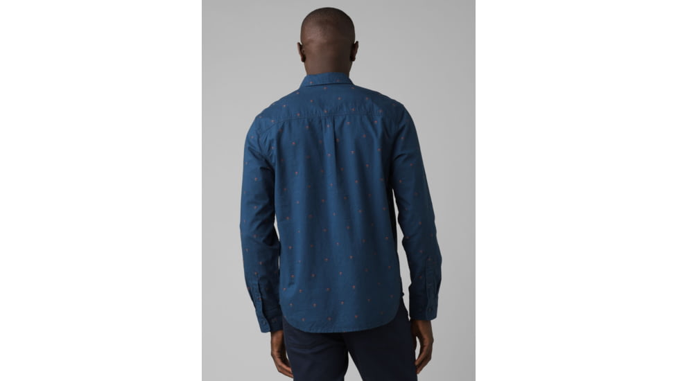 prAna Lewisville Shirt, Nautical Scratch, Large, 1964251-400-ST-L