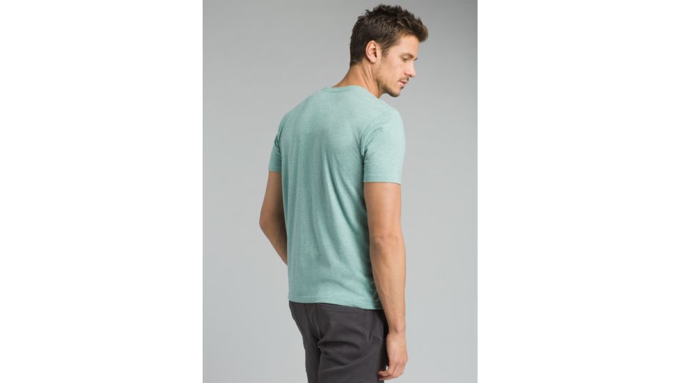 prAna Llamaste Journeyman Tee - Mens, Sweetwater Green Heather, X-Large, M11180480-SGHT-XL