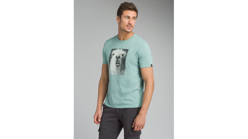 prAna Llama'ste Journeyman Tee - Men's, Sweetwater Green Heather, X-Large, M11180480-SGHT-XL