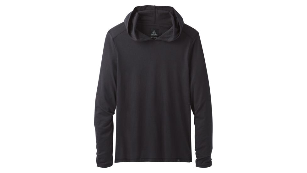 prAna Hooded T-Shirt - Men's, Black, Extra Large, M21181338-BLK-XL