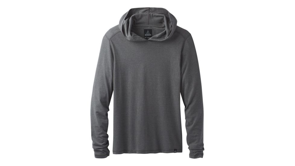 prAna Hooded T-Shirt - Men's, Charcoal Heather, Extra Large, M21181338-CCHT-XL