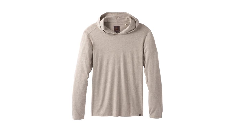 prAna Long Sleeve Hood - Men's, Dark Khaki Heather, Small, M21181338-DKHT-S