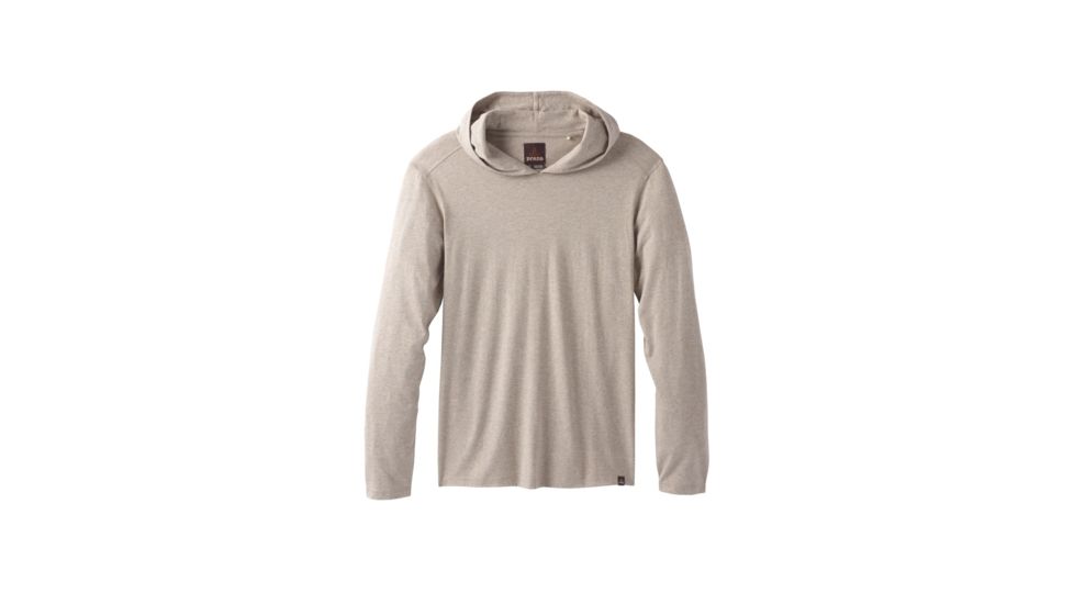 prAna Long Sleeve Hood - Mens, Dark Khaki Heather, XXLarge, M21181338-DKHT-XXL