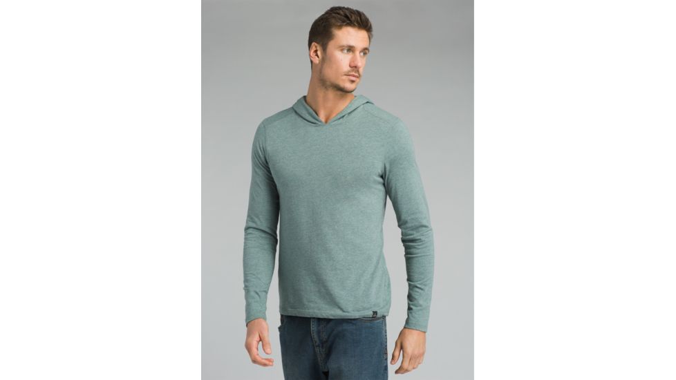 prAna Long Sleeve Hood - Men's, Starling Green Heather, XXLarge, M21181338-SRHT-XXL