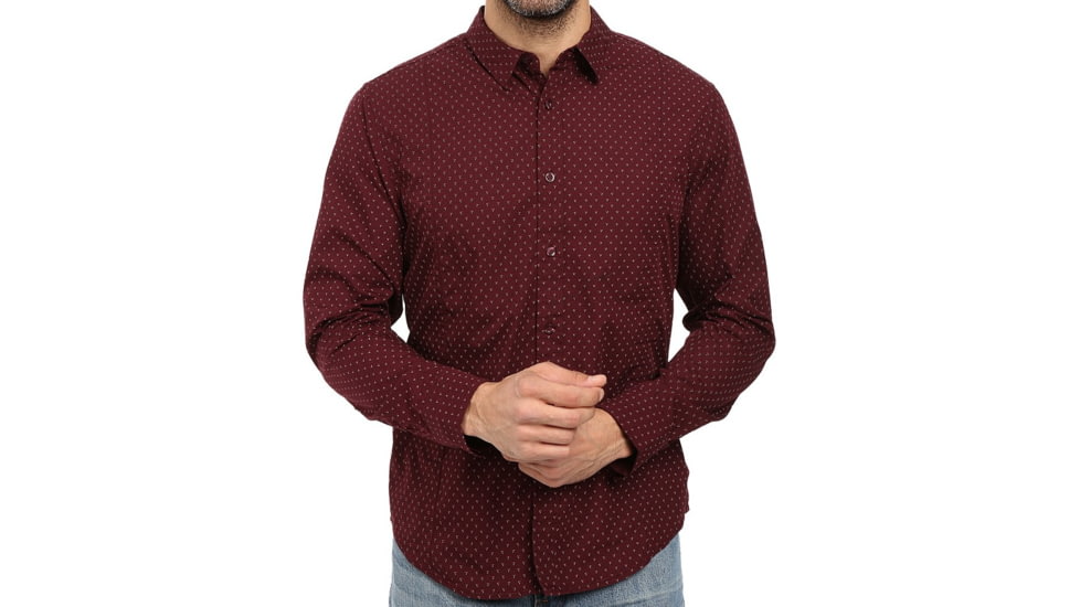 prAna Lukas Slim Long Sleeve Shirt - Men's-Eggplant-Large