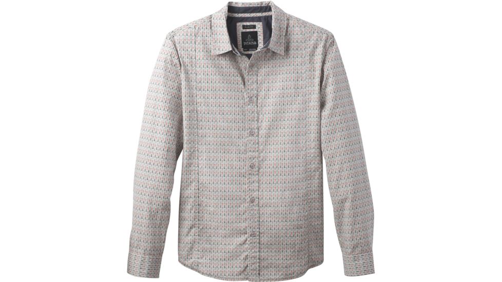 prAna Lukas Slim Long Sleeve Shirt - Men's-Gravel-Large