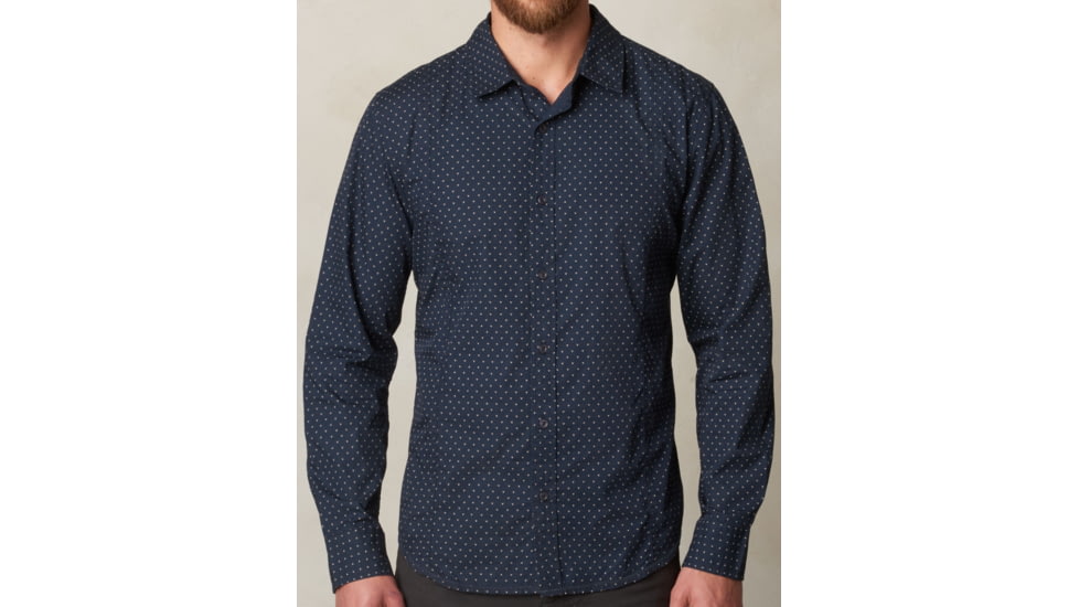 prAna Lukas Slim Long Sleeve Shirt - Men's-Nautical-X-Large
