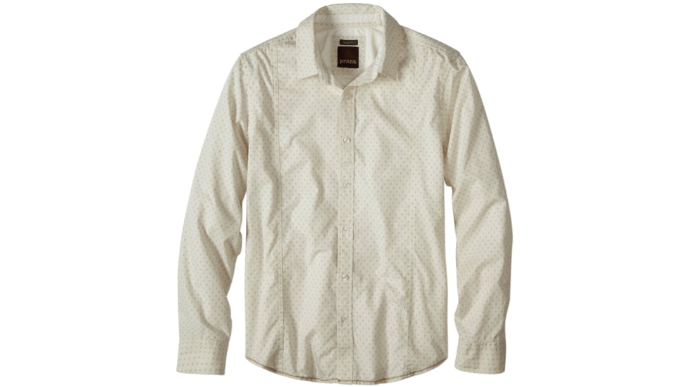 prAna Lukas Slim Long Sleeve Shirt - Men's-Stone-Large
