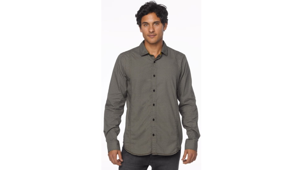 prAna Lukas Slim Long Sleeve Shirt - Men's-Tortoise-X-Large