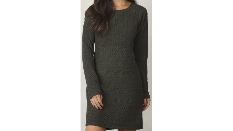 prAna Macee Dress - Women's -Dark Olive Heather-Large