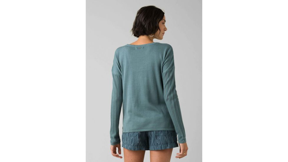 prAna Madeline Sweater - Womens, Smoky Blue Solid, Medium, W21200975-SBSO-M