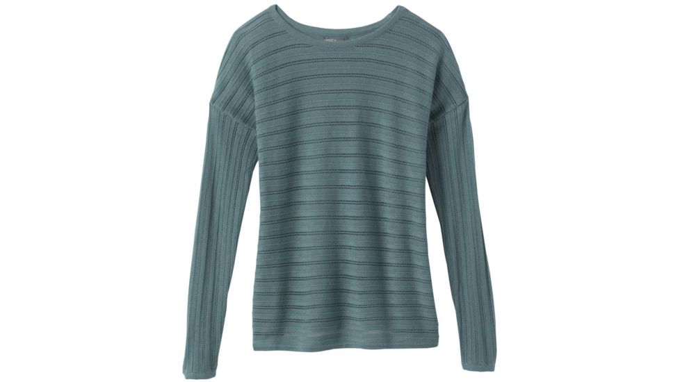 prAna Madeline Sweater - Womens, Smoky Blue Solid, Medium, W21200975-SBSO-M