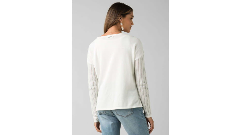 prAna Madeline Sweater - Womens, Soft White, Medium, W21200975-SOWT-M