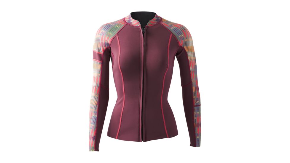 prAna Mara Jacket Womens, Carmine Desert Geo, Large, W2MARA115-CRDG-L