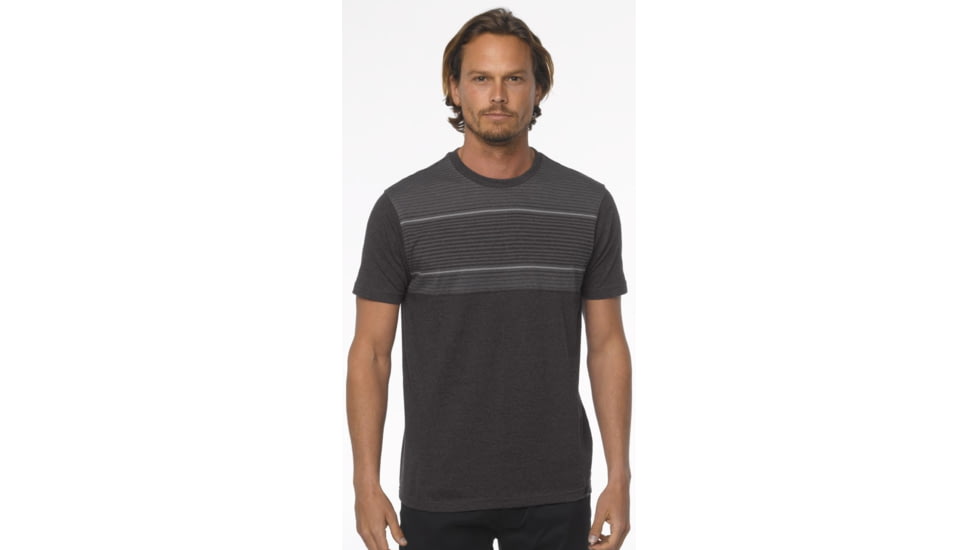 prAna Marco Short Sleeve Crew - Men's-Black Heather-Medium