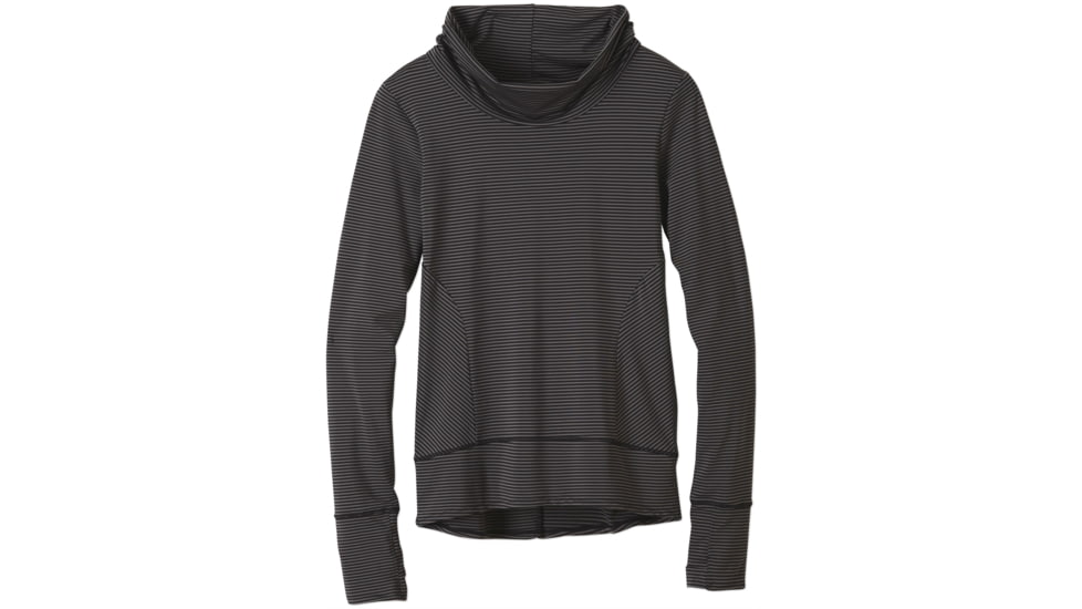 prAna Marin Pullover Top - Women's-Black Stripe-Small