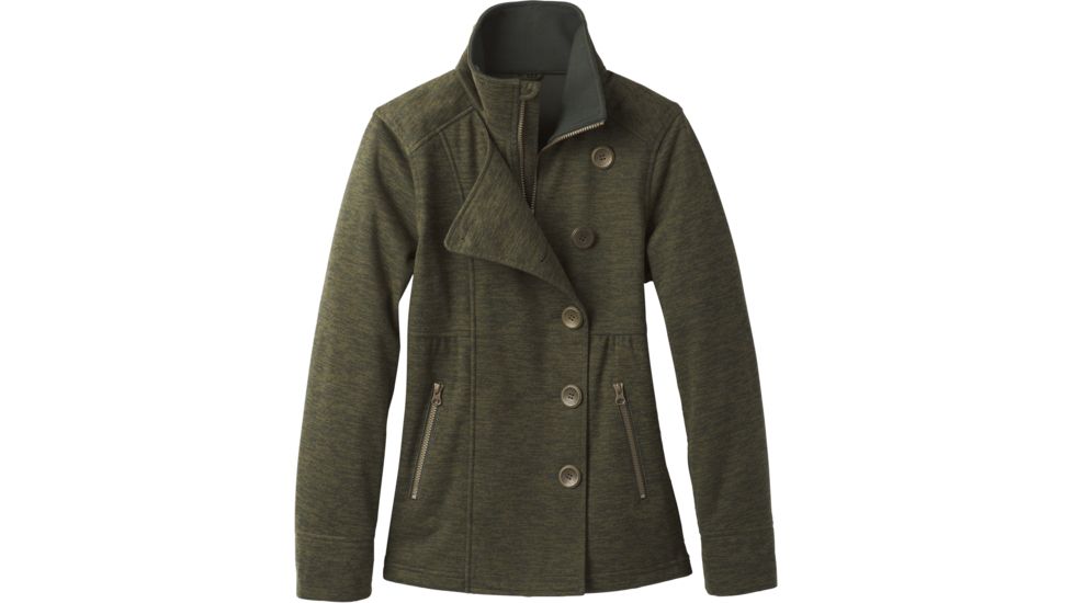 prAna Martina Heathered Jacket - Women's, Dark Olive, X-Small, W21170279-DKOL-XS