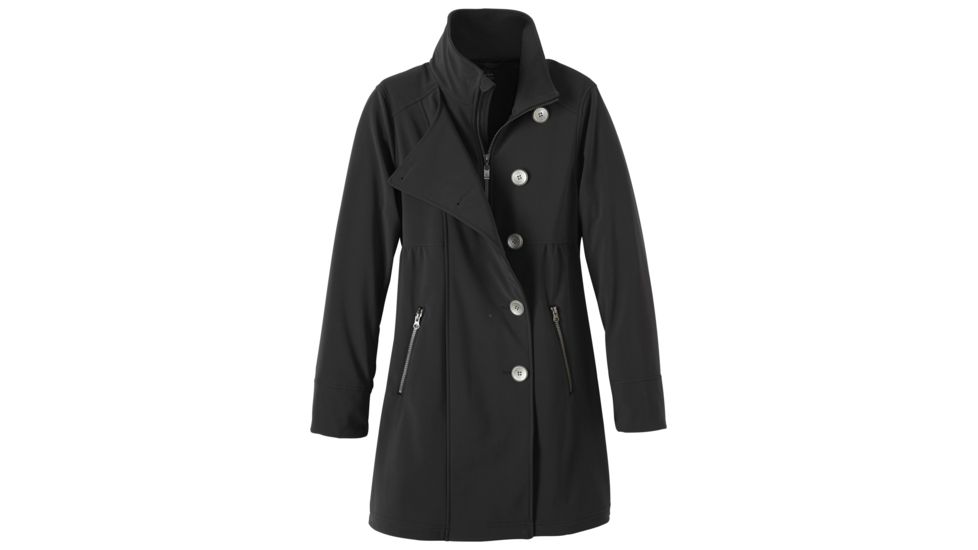 prAna Martina Long Heathered Jacket - Women's, Black, X-Small, W2MARO316-BLK-XS