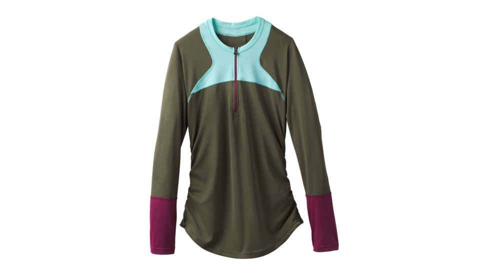 prAna Martine Sun Top Womens, Cargo Green Color Block, Medium, W21181074-CGCX-M