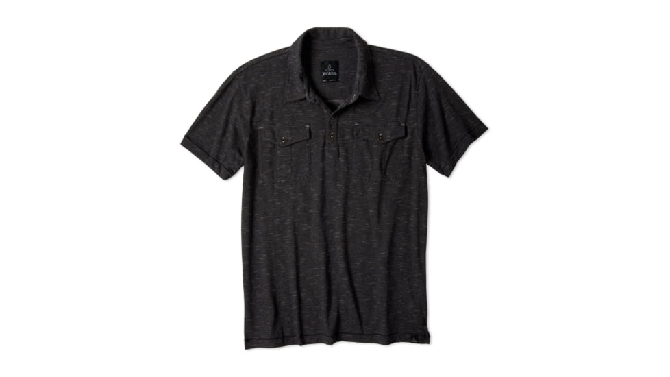 prAna McKinnley Polo - Men's-Black-Small