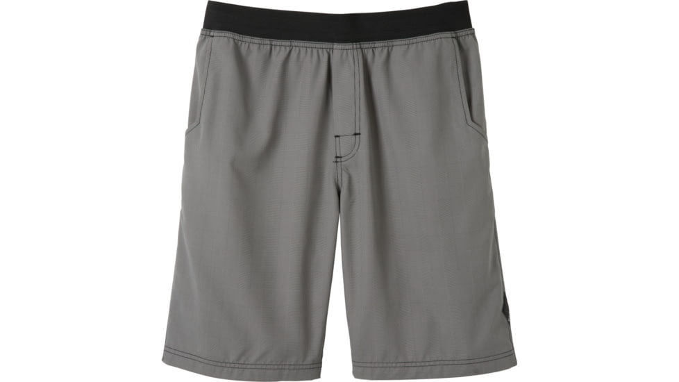 prAna Mojo Shorts - Men's-Grey Plaid-Small