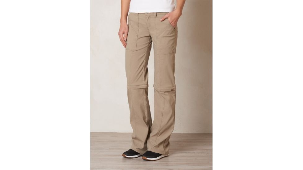 Prana Monarch Convertible Pant - Women's-Dark Khaki-Long Inseam-0