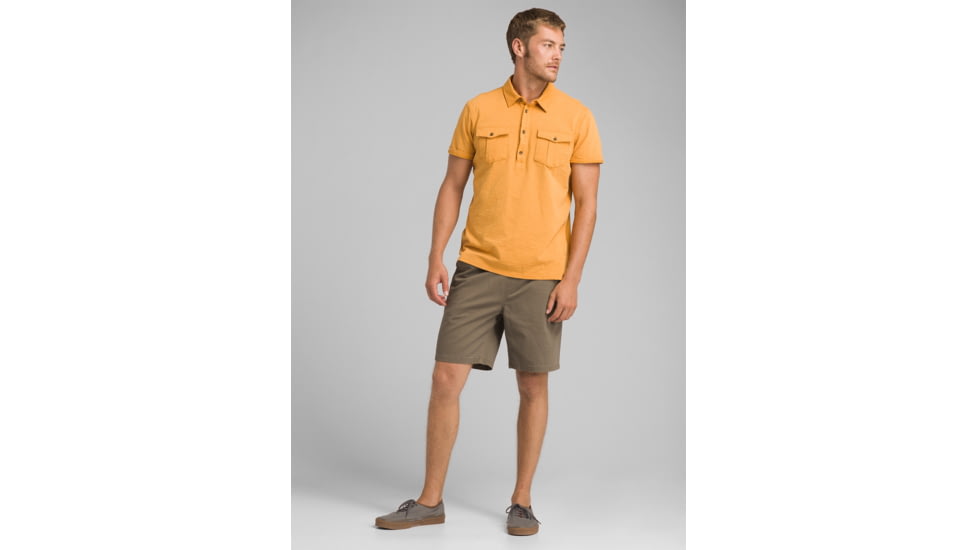 prAna Montroyal Polo, Curry, XLarge, M11191470 -704-XL