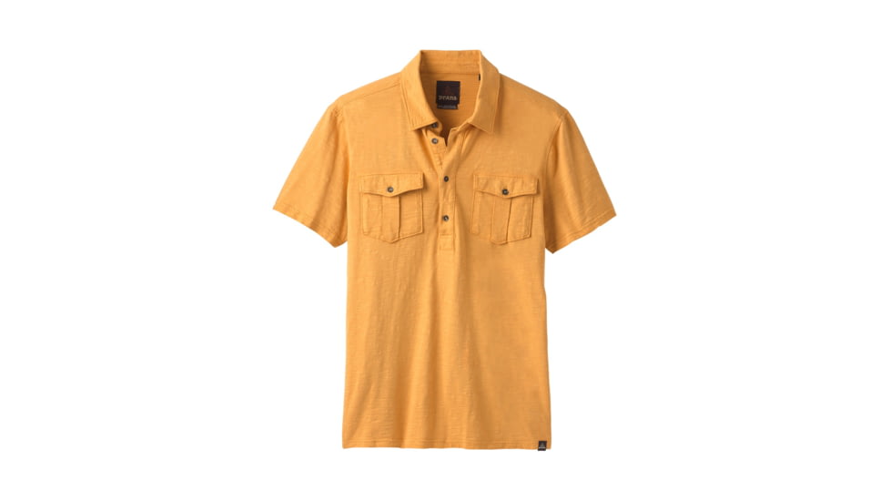 prAna Montroyal Polo, Curry, XLarge, M11191470 -704-XL