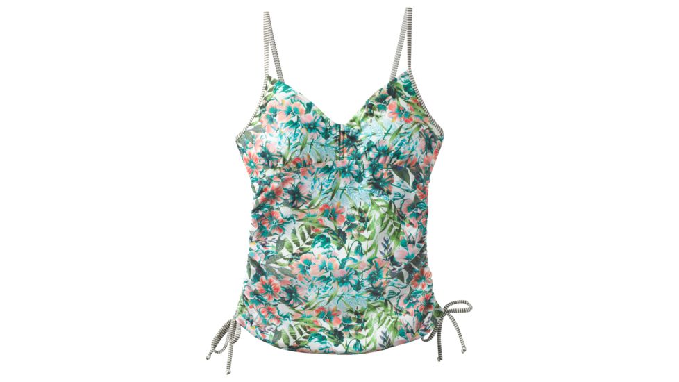 prAna Moorea Tankini Swim Top - Womens, Cargo Green Bali, Large, W1MOOR113-CGBA-L