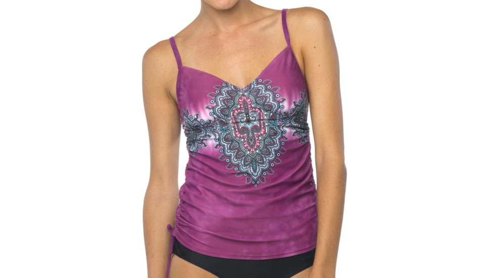 prAna Moorea Tankini Top - Women's-Fuchsia Namaste-X-Small