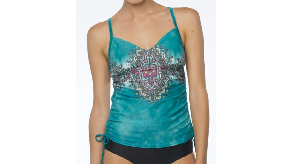 prAna Moorea Tankini Top - Women's-Sea Green Namaste-Large