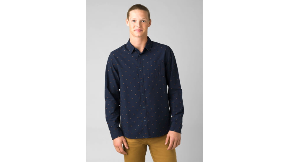 prAna Mountain Drift Long Sleeve - Men's, Large, Nautical, 1968211-400-SL-L