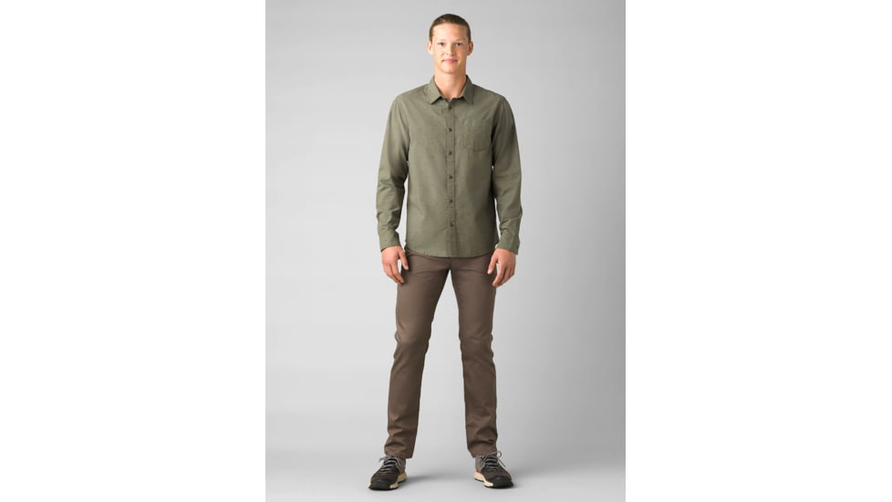 prAna Mountain Drift Long Sleeve - Men's, Extra Large, Rye Green, 1968211-300-SL-XL